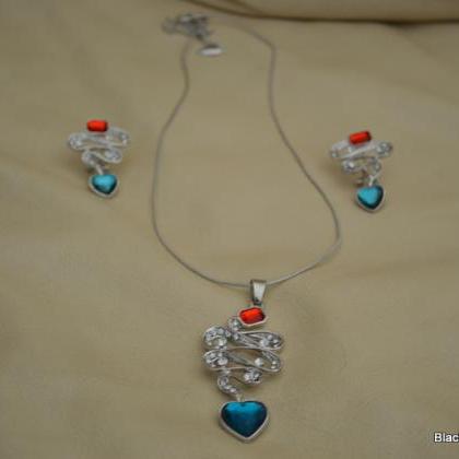 Sunset Necklace & Earrings Set